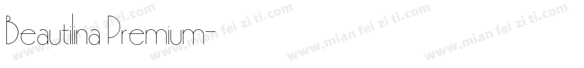 Beautilina Premium字体转换